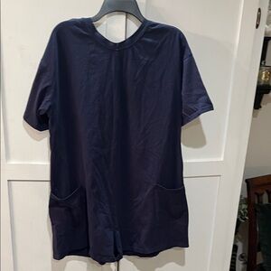 Classic Navy Short Sleeve Romper